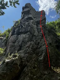 Přes nos