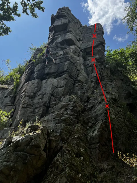 Přes nos