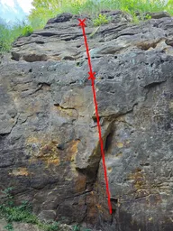 Přes bříško