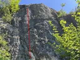 Linke Abseilwand